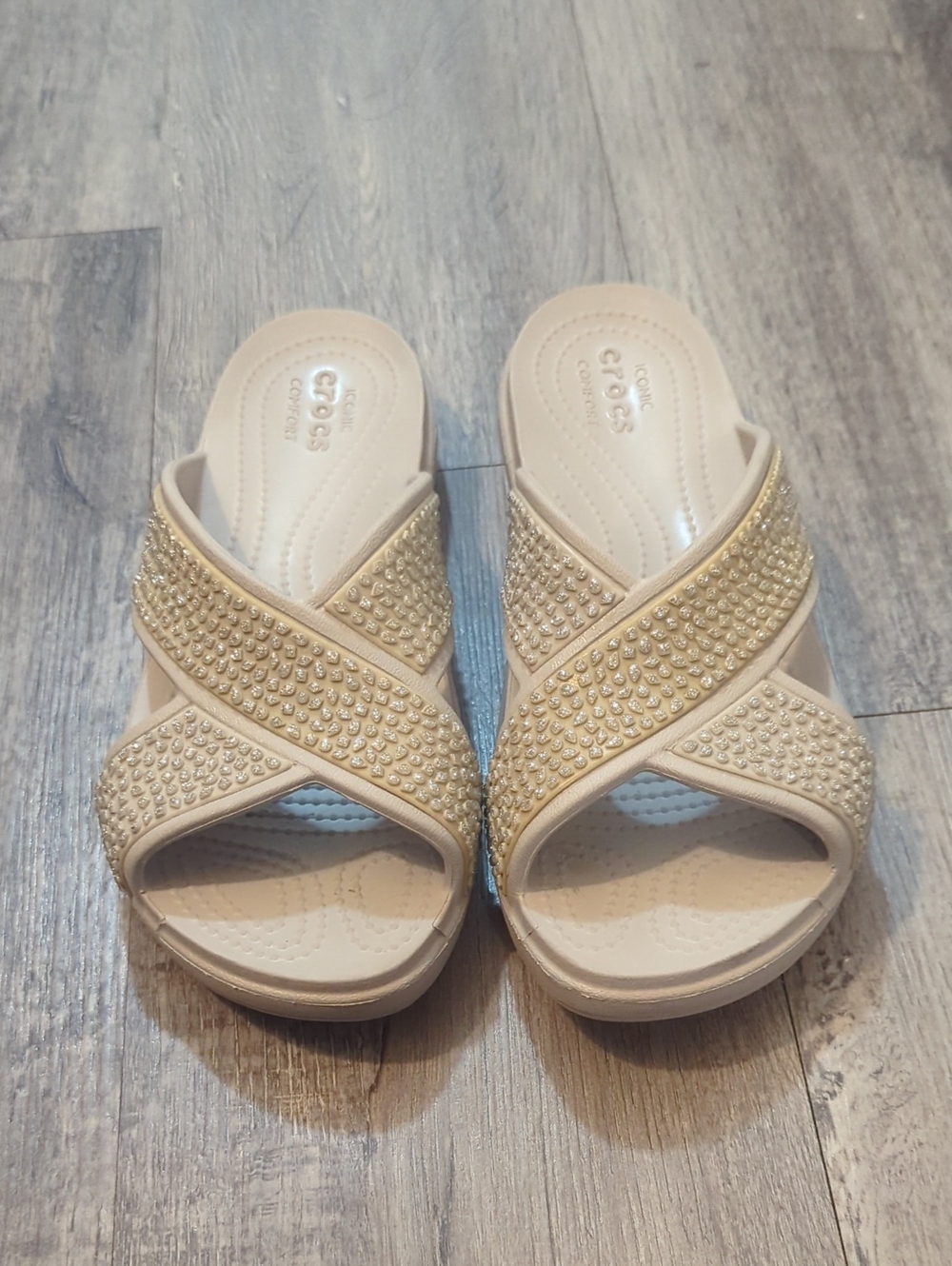 Crocs  Sloane Embellished Slides Sandals